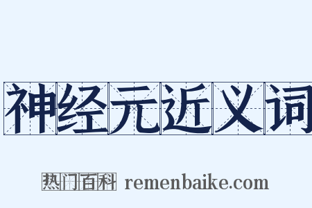 神经元近义词是什么意思的图片